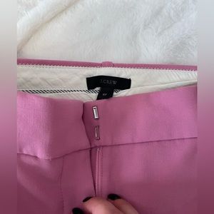 Pink J Crew cropped ankle pants